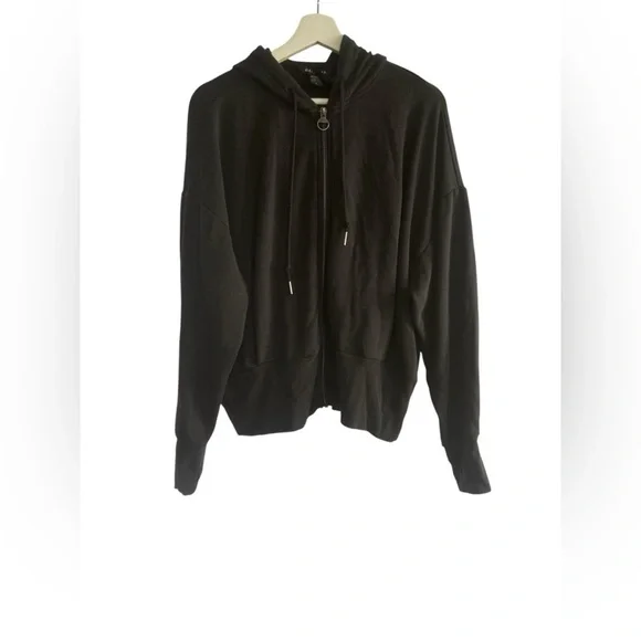 Athleta Black Balance Hoodie Jacket Size Large - Picture 1 of 13